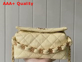 Chanel Small Hobo Bag Beige Crumpled Lambskin and Gold Tone Metal AS2479 Replica