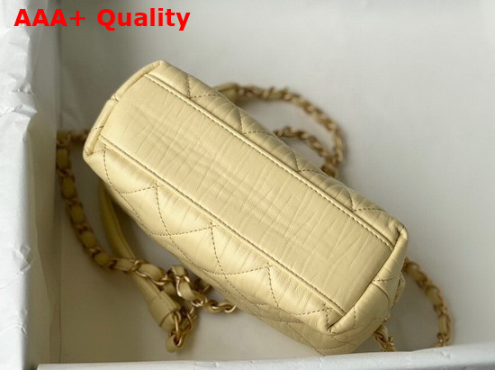 Chanel Small Hobo Bag Beige Crumpled Lambskin and Gold Tone Metal AS2479 Replica