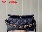 Chanel Small Hobo Bag Black Crumpled Lambskin and Gold Tone Metal AS2479 Replica