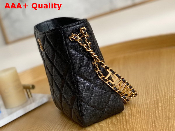 Chanel Small Hobo Bag Grained Calfskin Gold Tone Metal Black Ref AS3223 Replica