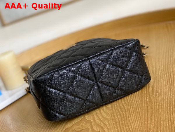 Chanel Small Hobo Bag Grained Calfskin Gold Tone Metal Black Ref AS3223 Replica