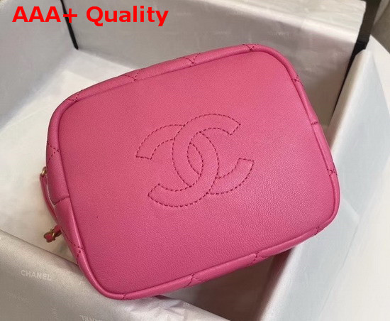 Chanel Small Hobo Bag Lambskin Gold Metal Pink AS1745 Replica