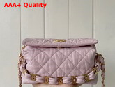 Chanel Small Hobo Bag Pink Crumpled Lambskin and Gold Tone Metal AS2479 Replica