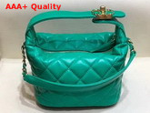 Chanel Small Hobo Bag in Green Lambskin Gold Metal AS1745 Replica