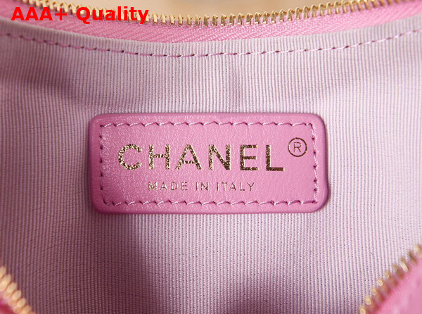 Chanel Small Hobo Bag in Lilac Lambskin Shiny Light Gold Metal AS3917 Replica