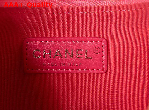 Chanel Small Hobo Bag in Rose Lambskin Shiny Light Gold Metal AS3917 Replica