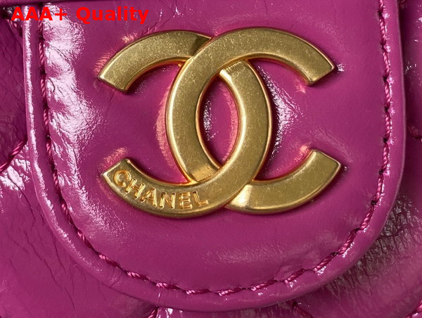 Chanel Small Hobo Handbag in Light Purple Shiny Crumpled Calfskin Gold Tone Metal AS4323 Replica