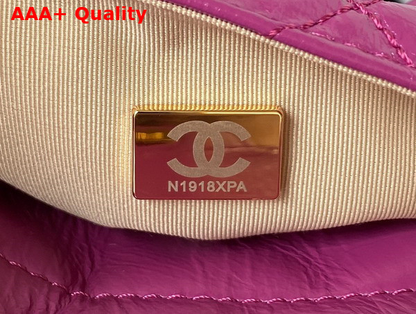 Chanel Small Hobo Handbag in Light Purple Shiny Crumpled Calfskin Gold Tone Metal AS4323 Replica