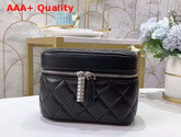 Chanel Small Jewelry Pouch in Black Lambskin Replica