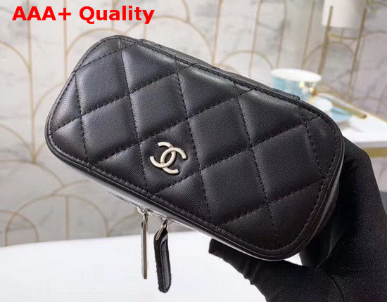 Chanel Small Jewelry Pouch in Black Lambskin Replica