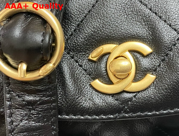 Chanel Small Messenger Bag in Black Calfskin Replica