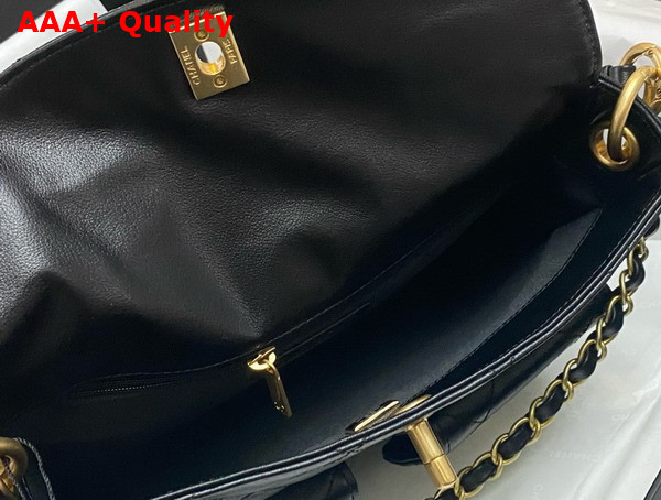 Chanel Small Messenger Bag in Black Calfskin Replica