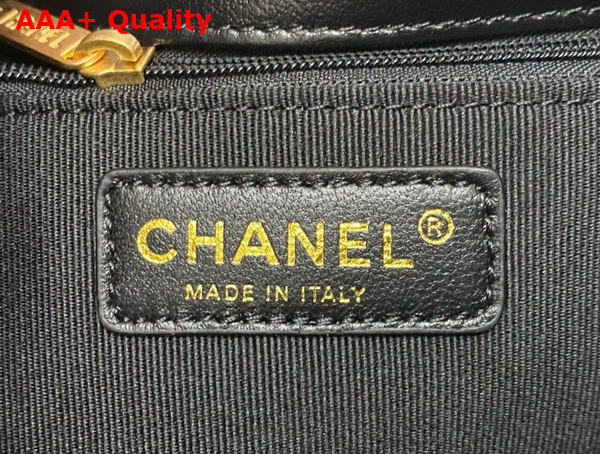 Chanel Small Messenger Bag in Black Calfskin Replica