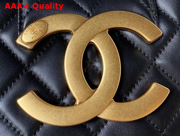 Chanel Small Messenger Bag in Black Lambskin AS4609 Replica