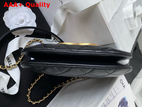 Chanel Small Messenger Bag in Black Lambskin AS4609 Replica