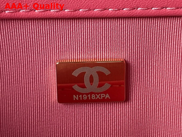 Chanel Small Messenger Bag in Pink Lambskin AS4609 Replica