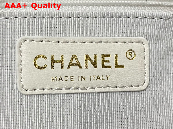 Chanel Small Messenger Bag in White Calfskin Replica