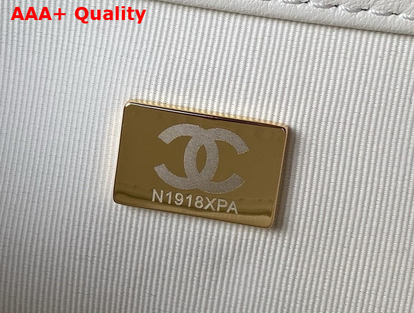 Chanel Small Messenger Bag in White Lambskin AS4609 Replica