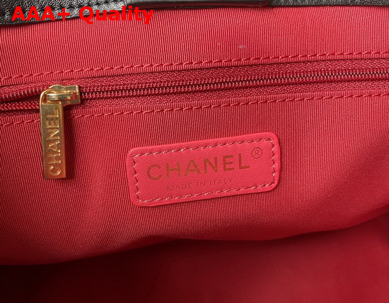 Chanel Small Shopping Bag Calfskin Gold Tone Metal Black Ref AS2752 Replica