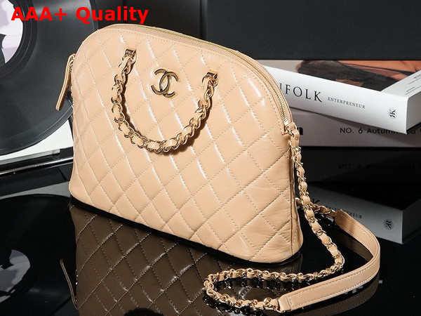 Chanel Small Shopping Bag in Beige Lambskin AS3969 Replica