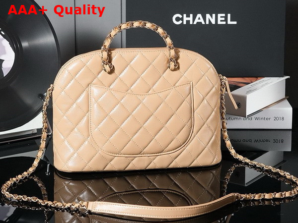 Chanel Small Shopping Bag in Beige Lambskin AS3969 Replica