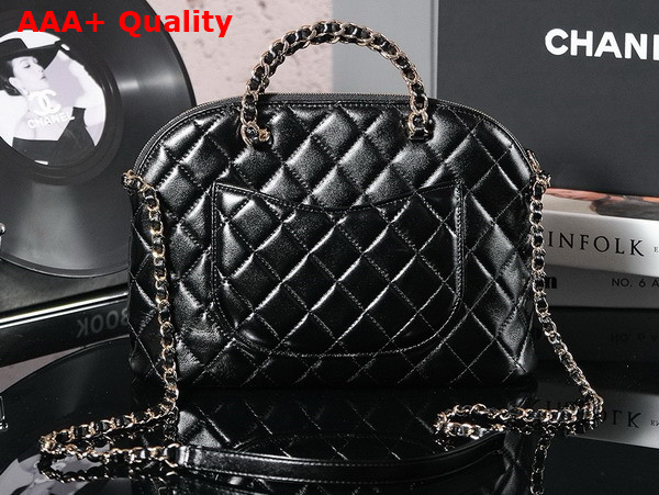 Chanel Small Shopping Bag in Black Lambskin AS3969 Replica