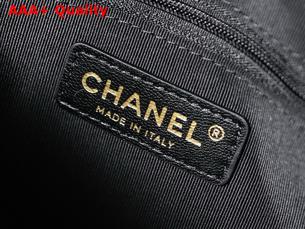 Chanel Small Shopping Bag in Black Lambskin AS3969 Replica