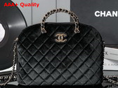 Chanel Small Shopping Bag in Black Velvet AS3969 Replica