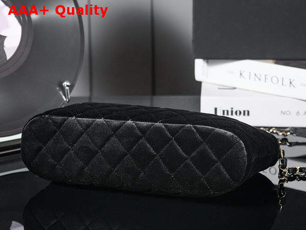 Chanel Small Shopping Bag in Black Velvet AS3969 Replica