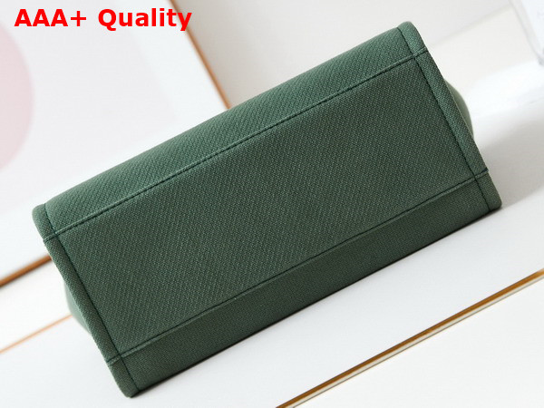 Chanel Small Shopping Bag in Green Mixed Fibers Calfskin and Gold Tone Metal AS3257 Replica