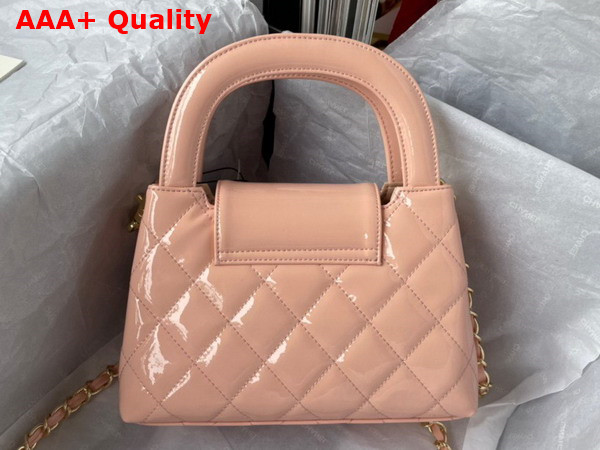 Chanel Small Tote Bag in Beige Patent Leather Replica