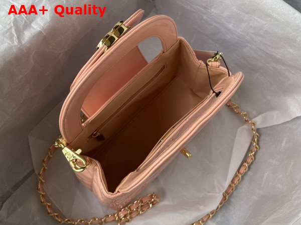 Chanel Small Tote Bag in Beige Patent Leather Replica