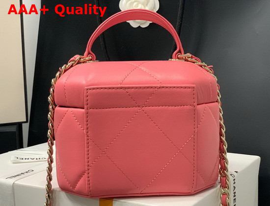 Chanel Small Vanity Case Lambskin Gold Metal Pink AS2630 Replica