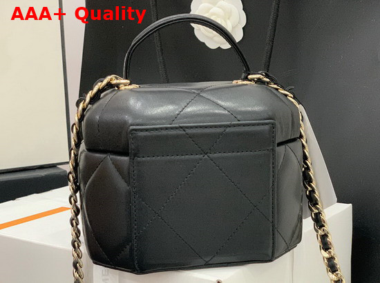 Chanel Small Vanity Case Lambskin and Gold Metal Black AS2630 Replica