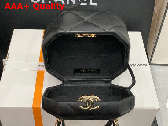 Chanel Small Vanity Case Lambskin and Gold Metal Black AS2630 Replica