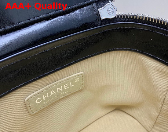 Chanel Small Vanity Case in Woven Rattan and Black Calfskin AS1352 Replica