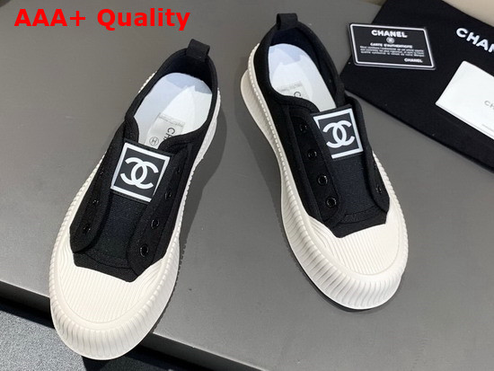 Chanel Sneaker Black Canvas Replica