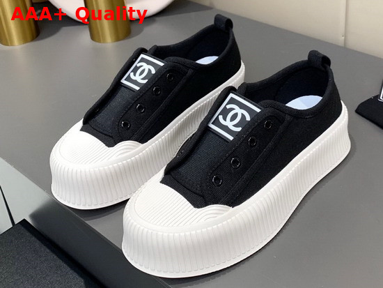 Chanel Sneaker Black Canvas Replica