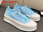 Chanel Sneaker Light Blue Canvas Replica