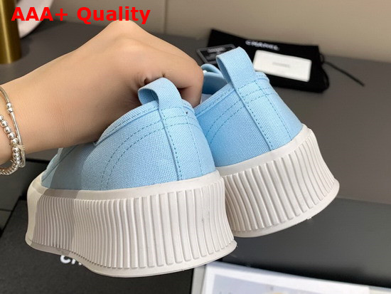 Chanel Sneaker Light Blue Canvas Replica