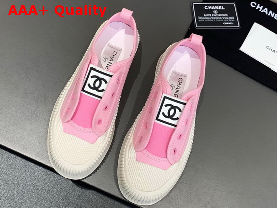 Chanel Sneaker Pink Canvas Replica