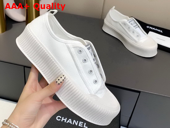 Chanel Sneaker White Canvas Replica