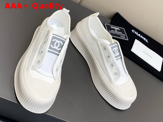 Chanel Sneaker White Canvas Replica