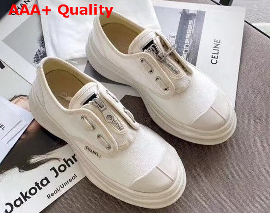 Chanel Sneaker in White Canvas Replica