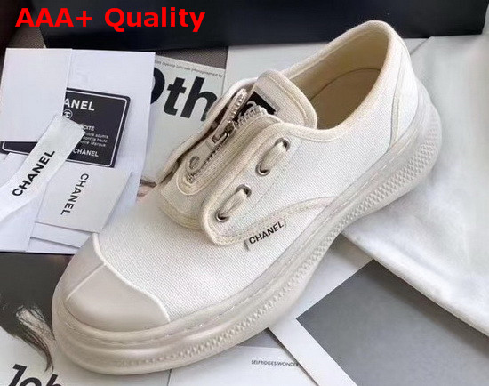 Chanel Sneaker in White Canvas Replica