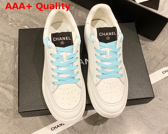 Chanel Sneaker in White Perforated Leather Replica