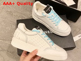 Chanel Sneaker in White Perforated Leather Replica