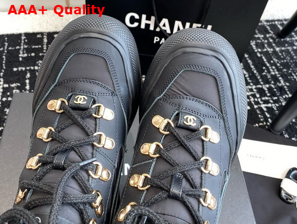 Chanel Sneakers Black Nylon and Calfskin G45337 Replica