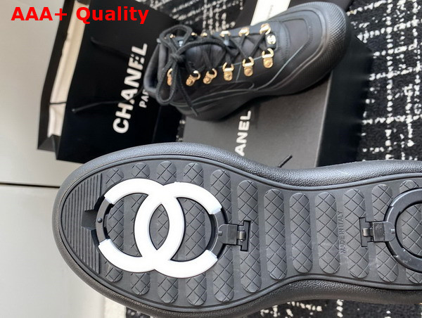 Chanel Sneakers Black Nylon and Calfskin G45337 Replica