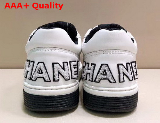 Chanel Sneakers Calfskin White and Black G35934 Replica